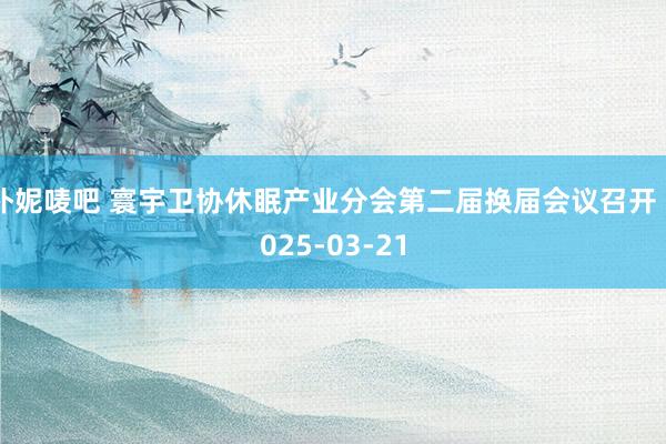 朴妮唛吧 寰宇卫协休眠产业分会第二届换届会议召开 2025-03-21