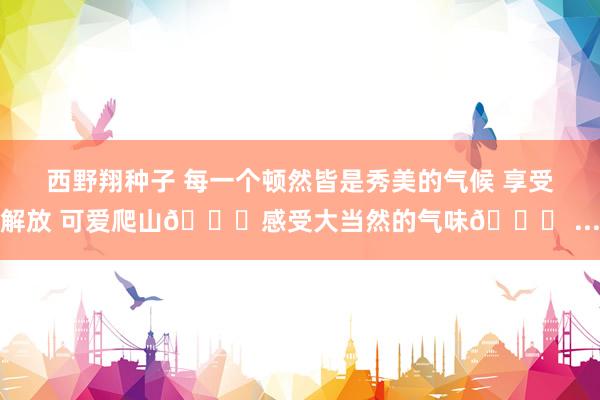 西野翔种子 每一个顿然皆是秀美的气候 享受解放 可爱爬山🏃感受大当然的气味🍀 ...