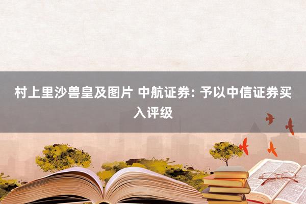 村上里沙兽皇及图片 中航证券: 予以中信证券买入评级